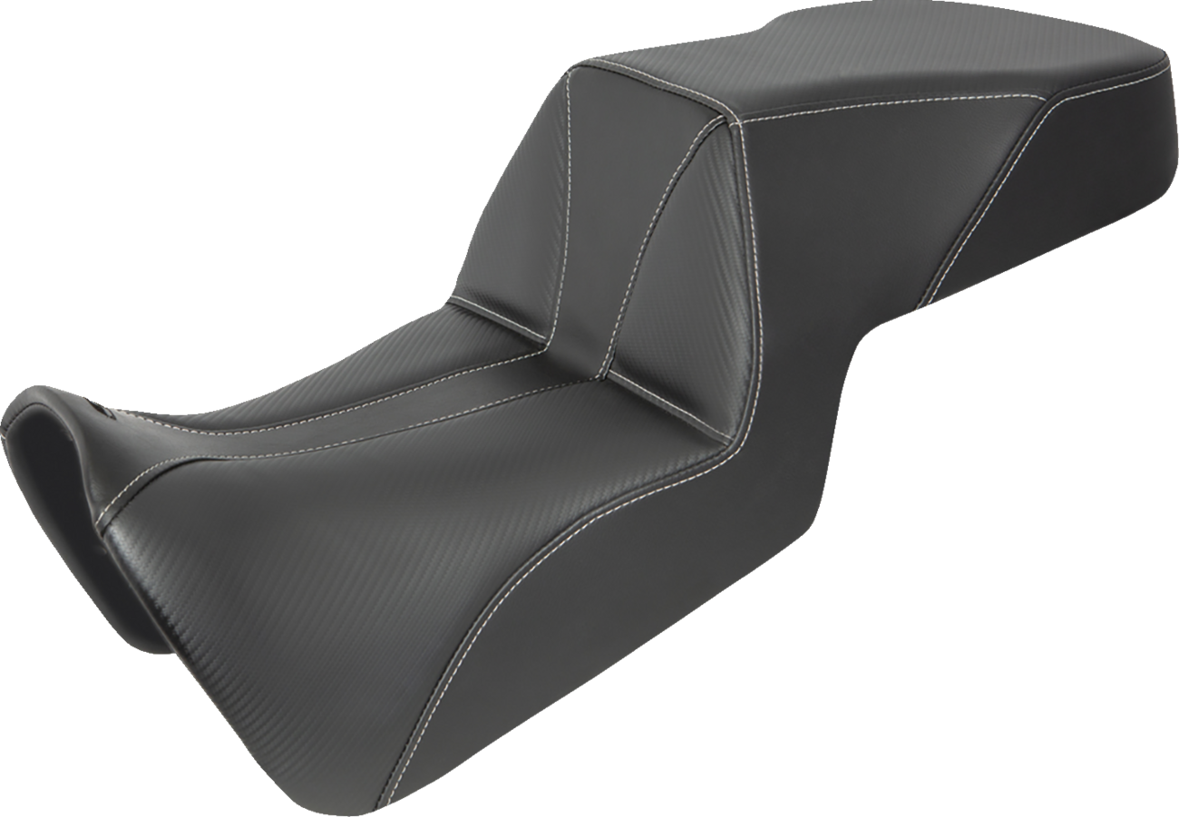 SADDLEMEN Pan America Adventure Tour Seat - Carbon Fiber/Whisper Black - Low
