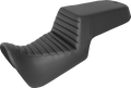 SADDLEMEN Step-Up Seat - Front Tuck-n-Roll/Rear Smooth - Black