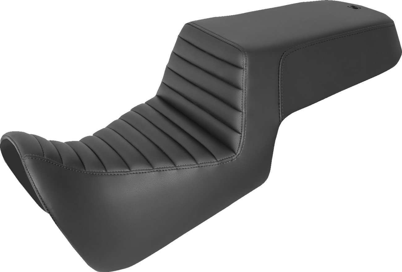 SADDLEMEN Step-Up Seat - Front Tuck-n-Roll/Rear Smooth - Black