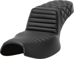 SADDLEMEN Step-Up Seat - Front Tuck-n-Roll/Rear Lattice Stitch - Extended Reach - Challenger '20-'24