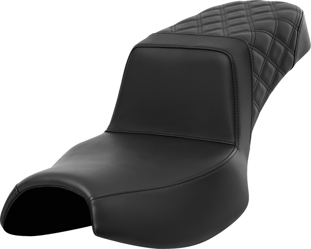 SADDLEMEN Step-Up Seat - Rear Lattice Stitch - Extended Reach - Challenger '20-'24