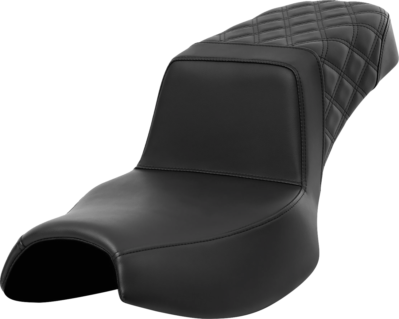 SADDLEMEN Step-Up Seat - Rear Lattice Stitch - Extended Reach - Challenger '20-'24