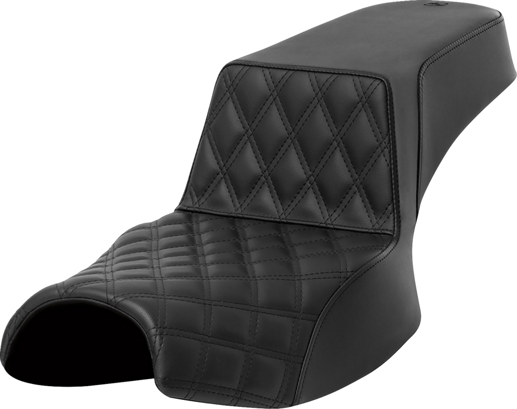 SADDLEMEN Step-Up Seat - Front Lattice Stitch - Extended Reach - Challenger '20-'24