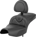 SADDLEMEN Roadsofa™ Seat - With Backrest - Black - Indian Pursuit '22-'24