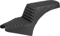 SADDLEMEN Step-Up Seat - Front Tuck-n-Roll/Rear Lattice Stitch - Black - Indian Scout '25-'26