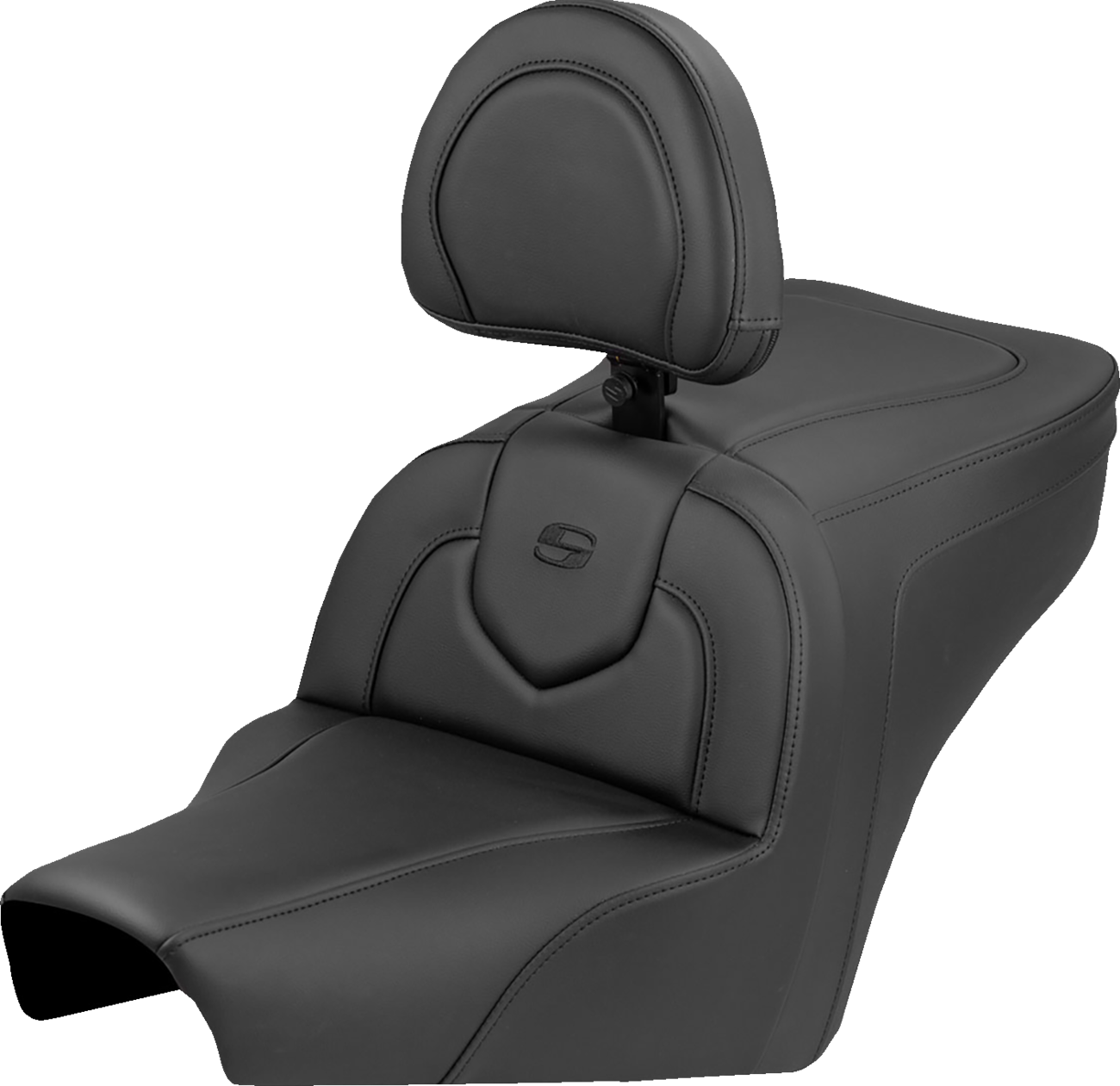 SADDLEMEN Roadsofa™ Seat - Plain - With Backrest - BMW R18 '22-'25