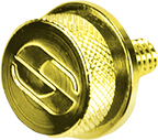 SADDLEMEN 1/4"-20 Seat Knob - Gold