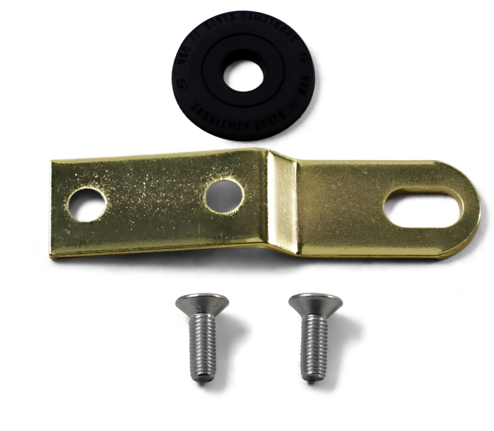 SADDLEMEN Seat Bracket - Gold - 1/4"-28