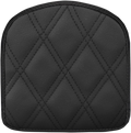 SADDLEMEN Sissy Bar Pad - Lattice Stitched - Black - Universal