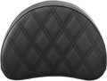 SADDLEMEN Sissy Bar Pad - Lattice Stitched - Black - Universal