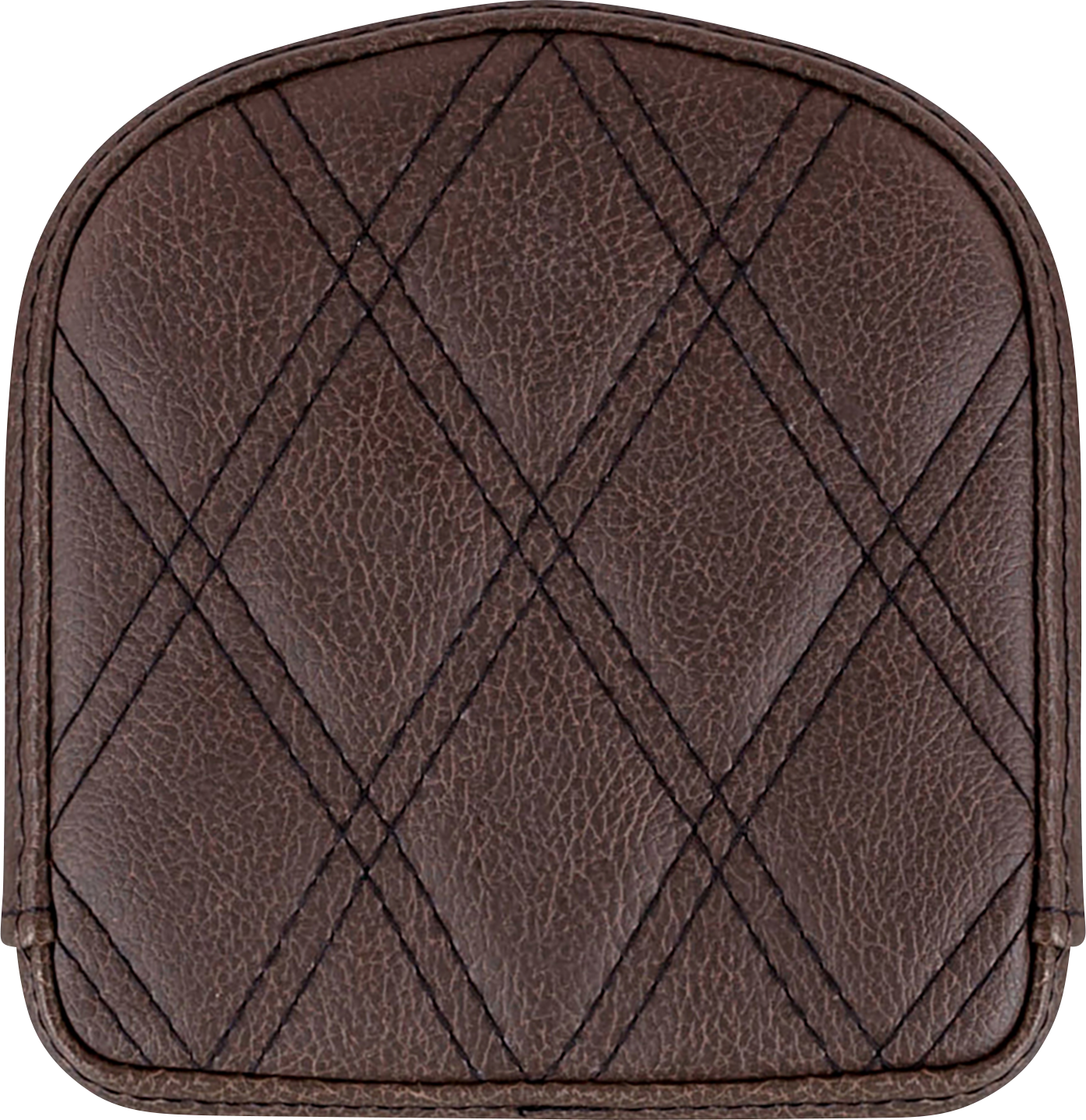 SADDLEMEN Sissy Bar Pad - Lattice Stitched - Brown - Universal
