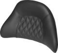 SADDLEMEN Tour-Pak® Backrest Pad - Lattice Stitched - Black