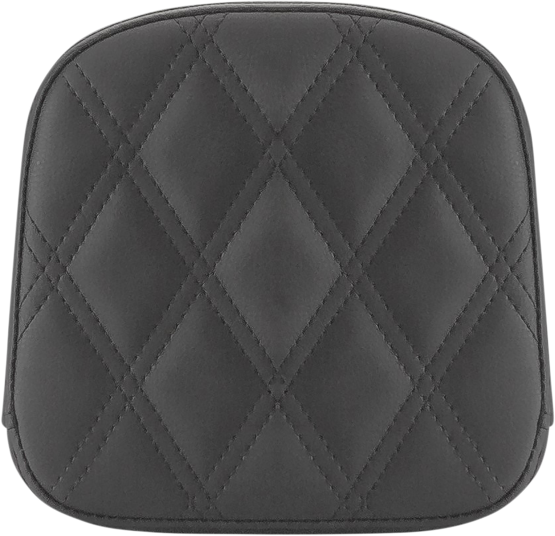 SADDLEMEN Sissy Bar Pad - Lattice Stitched - Black - FL/FX '97-'23