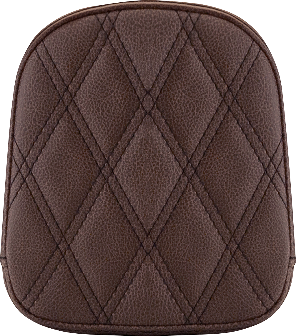 SADDLEMEN Sissy Bar Pad - Lattice Stitched - Brown FL/FX '97-'23