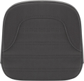 SADDLEMEN Sissy Bar Pad - Roll & Pleat - Black - FL/FX '97-'23