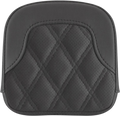 SADDLEMEN Tall Sissy Bar Pad - RoadSofa™ - Lattice Stitch - Black - FL '99-'23