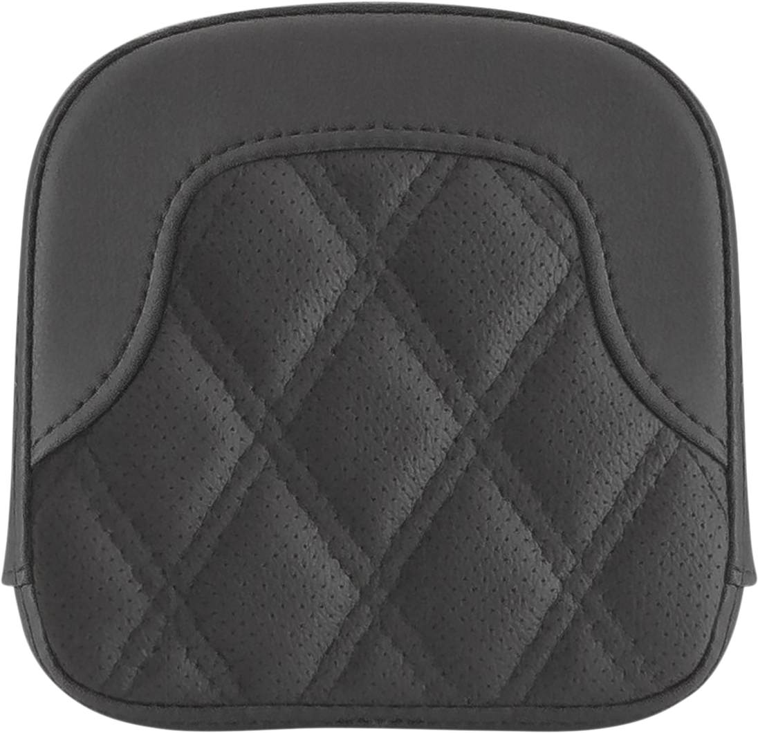 SADDLEMEN Tall Sissy Bar Pad - RoadSofa™ - Lattice Stitch - Black - FL '99-'23