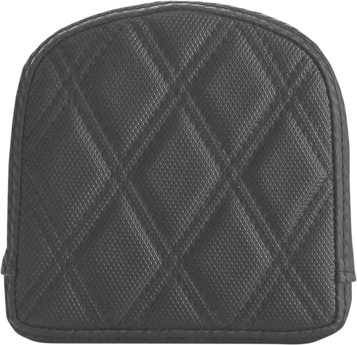 SADDLEMEN Sissy Bar Pad - Lattice Stitched - Black - Universal