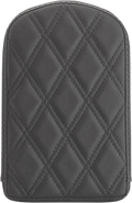 SADDLEMEN Sissy Bar Pad - Lattice Stitched - Black - Universal