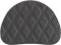 SADDLEMEN Sissy Bar Pad - Lattice Stitched - Black - Universal