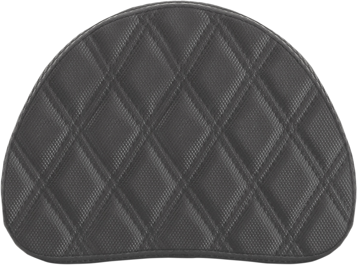SADDLEMEN Sissy Bar Pad - Lattice Stitched - Black - Universal