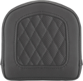 SADDLEMEN Sissy Bar Pad - Lattice Stitched - Black - Universal