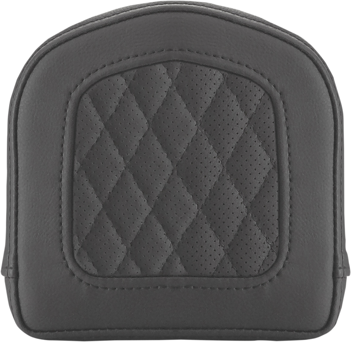 SADDLEMEN Sissy Bar Pad - Lattice Stitched - Black - Universal