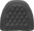 SADDLEMEN Tour-Pak® Backrest Pad Cover - Lattice Stitched - Black