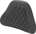 SADDLEMEN Tour-Pak® Backrest Pad Cover - Lattice Stitched - Black