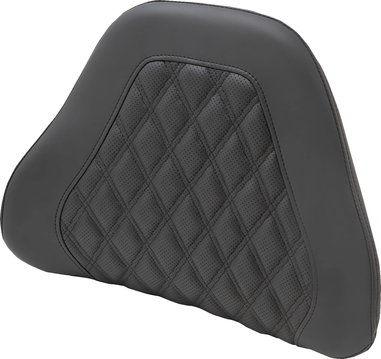 SADDLEMEN Tour-Pak® Backrest Pad Cover - Lattice Stitched - Black