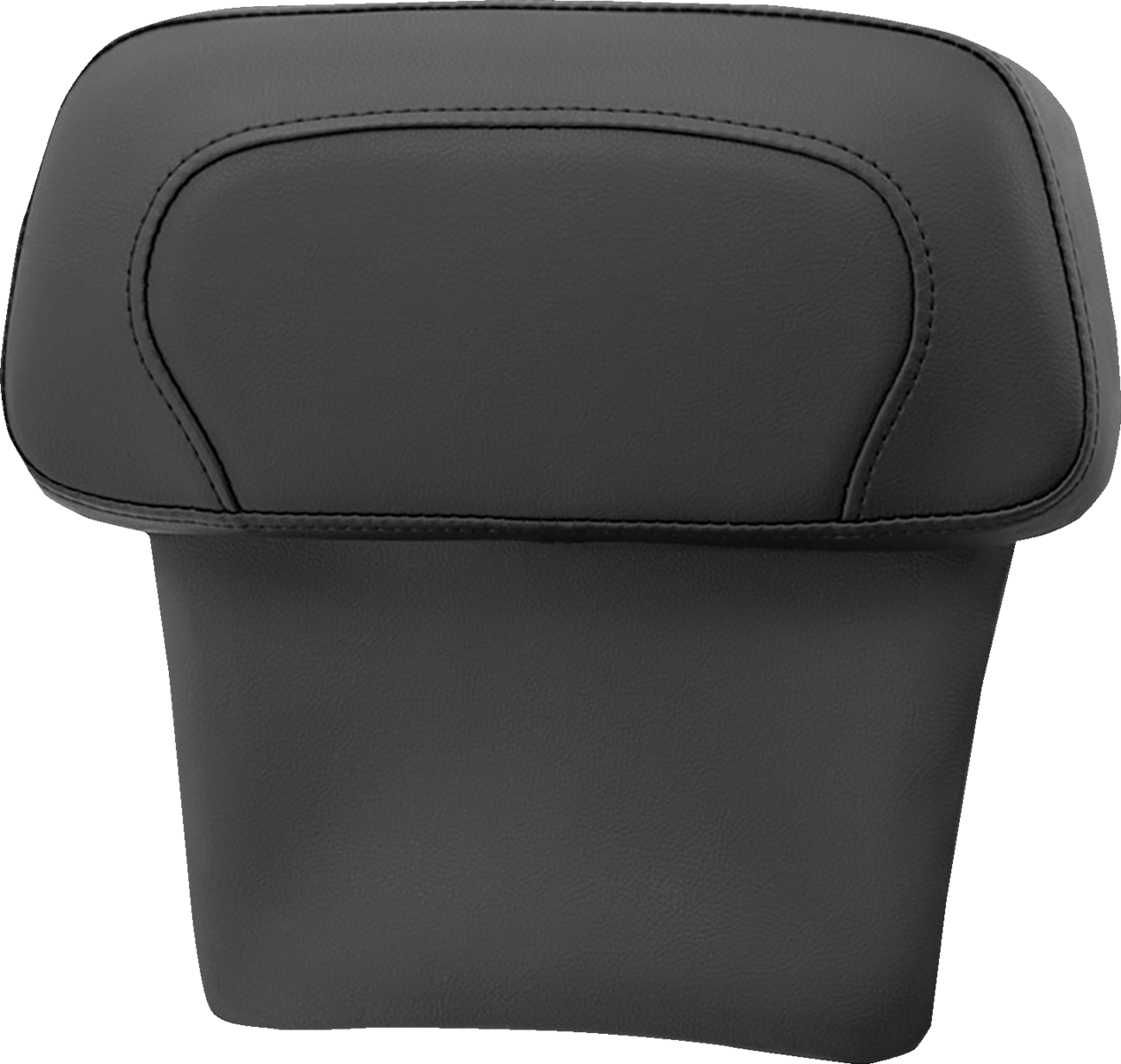 SADDLEMEN Chopped Tour Pak Backrest Pad - RoadSofa™ - Black w/ Black Stitch - FLT/FLH '14-'23
