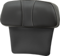 SADDLEMEN Chopped Tour Pak Backrest Pad - Dominator - Black w/ Carbon Fiber Inset - FLT/FLH '14-'23