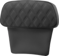 SADDLEMEN Chopped Tour Pak Backrest Pad - Step-Up - Black w/ Black Lattice Stitch - FLT/FLH '14-'23