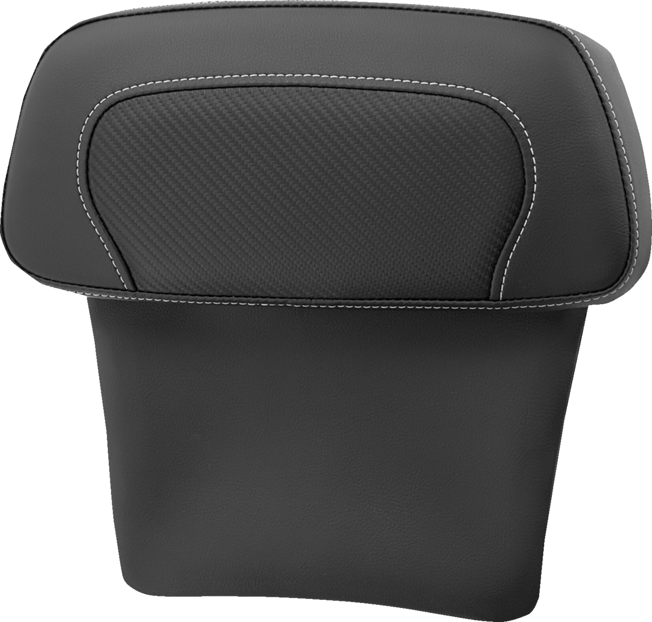 SADDLEMEN Chopped Tour Pak Backrest Pad - RoadSofa™ - Carbon Fiber Inset - FLT/FLH '14-'23