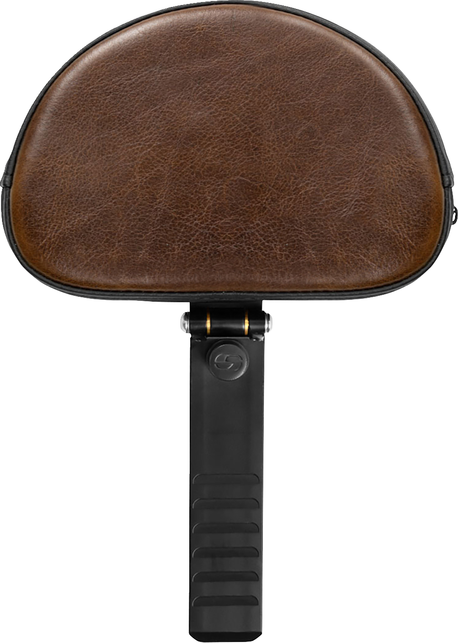 SADDLEMEN Backrest - Lariat - Distresssed Insert - Black Stitching - XL '04-'22