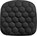 SADDLEMEN Sissy Bar Pad - Honeycomb - Black Stitching