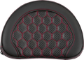 SADDLEMEN RoadSofa™ Sissy Bar Pad - Honeycomb - Red Stitching