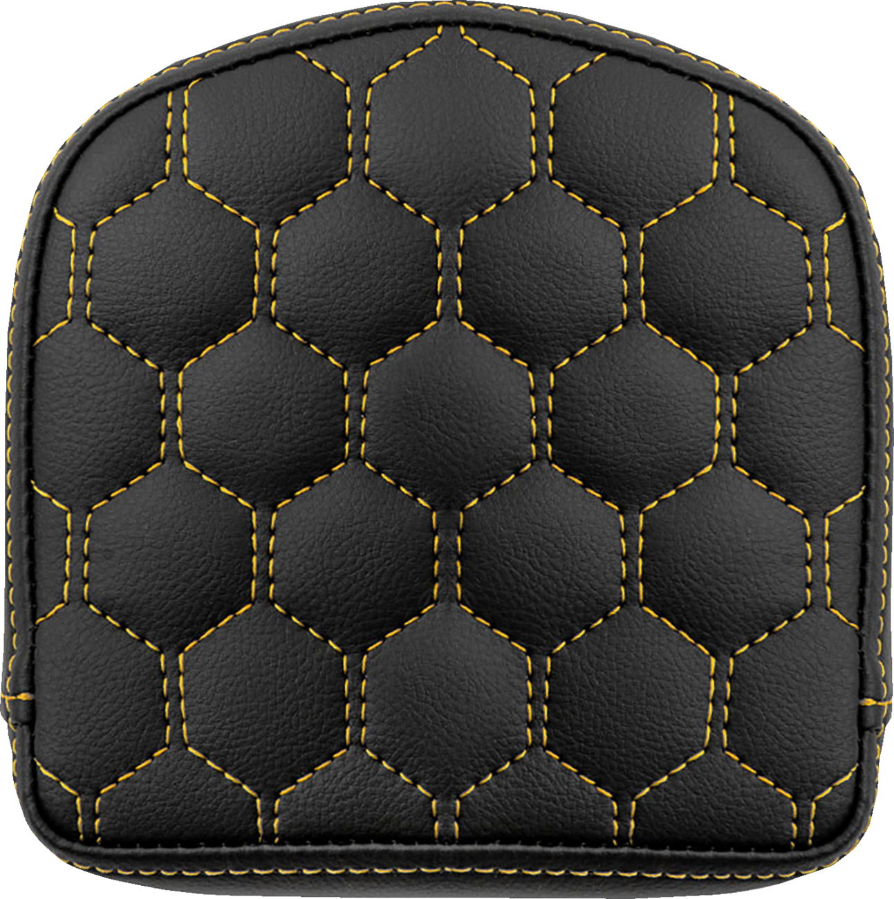 SADDLEMEN RoadSofa™ Sissy Bar Pad - Honeycomb - Gold Stitching