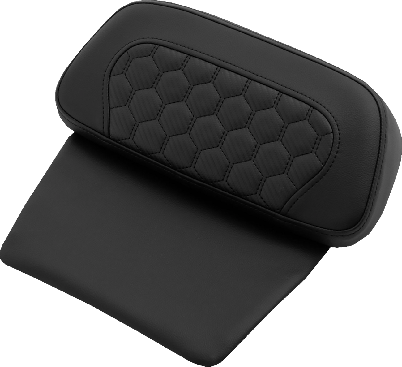 SADDLEMEN Chopped Tour Pak Pad - Honeycomb - Black Stitching - FLH/FLT '14-'26