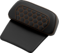 SADDLEMEN Chopped Tour Pak Pad - Honeycomb - Orange Stitching - FLH/FLT '14-'26