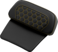 SADDLEMEN Chopped Tour Pak Pad - Honeycomb - Gold Stitching - FLH/FLT '14-'26