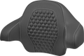 SADDLEMEN Tour Pack Backrest Pad - Honeycomb - Silver Stitching - FLH/FLT '14-'24