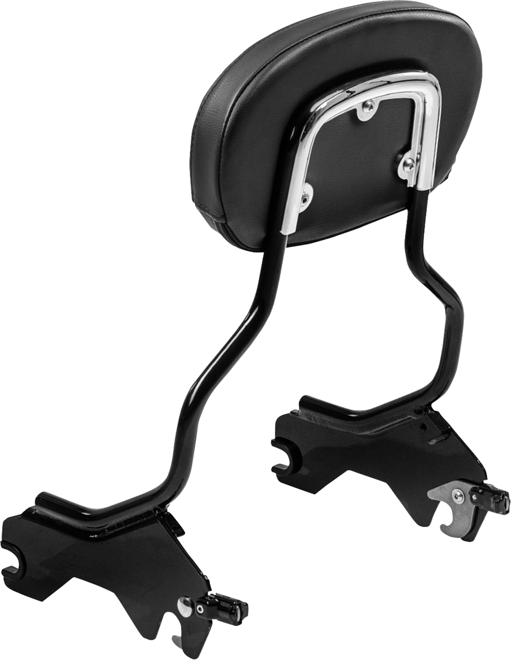 SADDLEMEN Sissy Bar Pad Bracket - Chrome