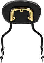 SADDLEMEN Sissy Bar Pad Bracket - Gold