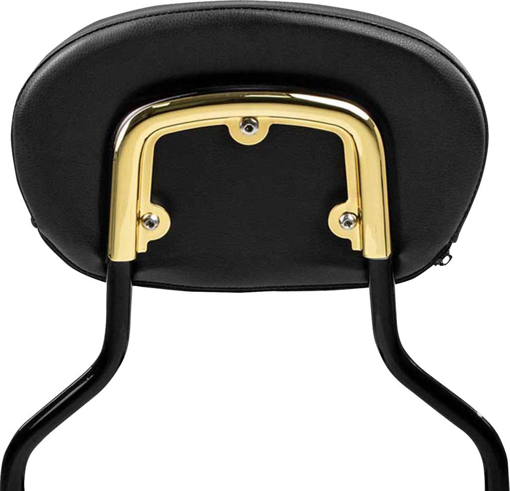 SADDLEMEN Sissy Bar Pad Bracket - Gold