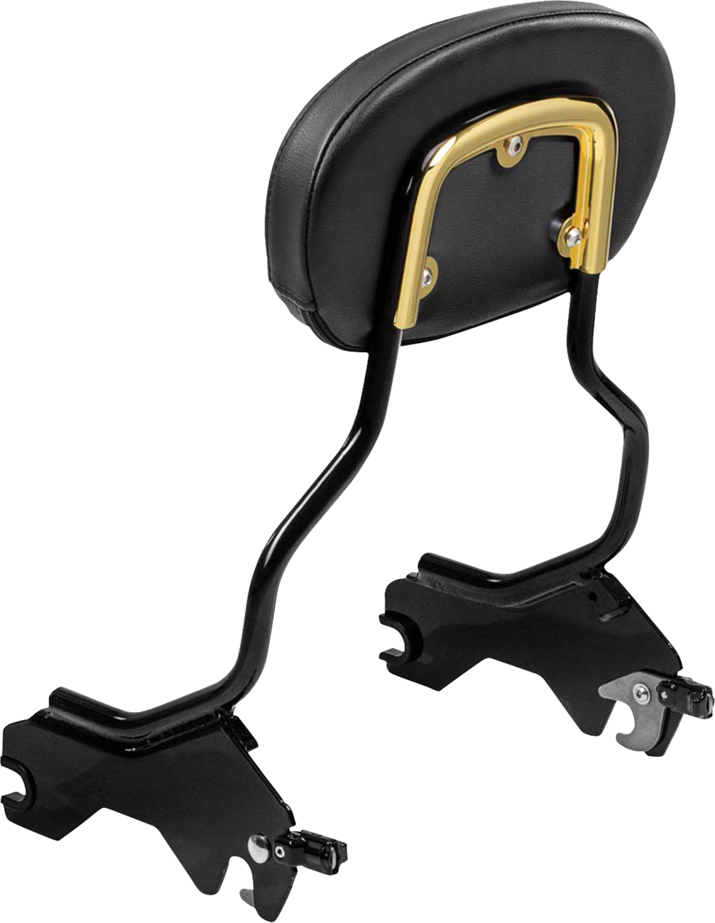 SADDLEMEN Sissy Bar Pad Bracket - Gold