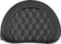 SADDLEMEN Contour Sissy Bar Pad - Honeycomb - Silver Stitch - Universal - 2" Thick