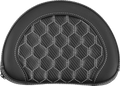 SADDLEMEN Contour Sissy Bar Pad - Honeycomb - White Stitch - Universal - 2" Thick