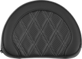 SADDLEMEN Contoured Sissy Bar Pad - Lattice Stitch - Gray Stitch - 2" Thick