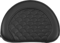 SADDLEMEN Contoured Sissy Bar Pad - Dragon Scale - Black Stitch - 2" Thick